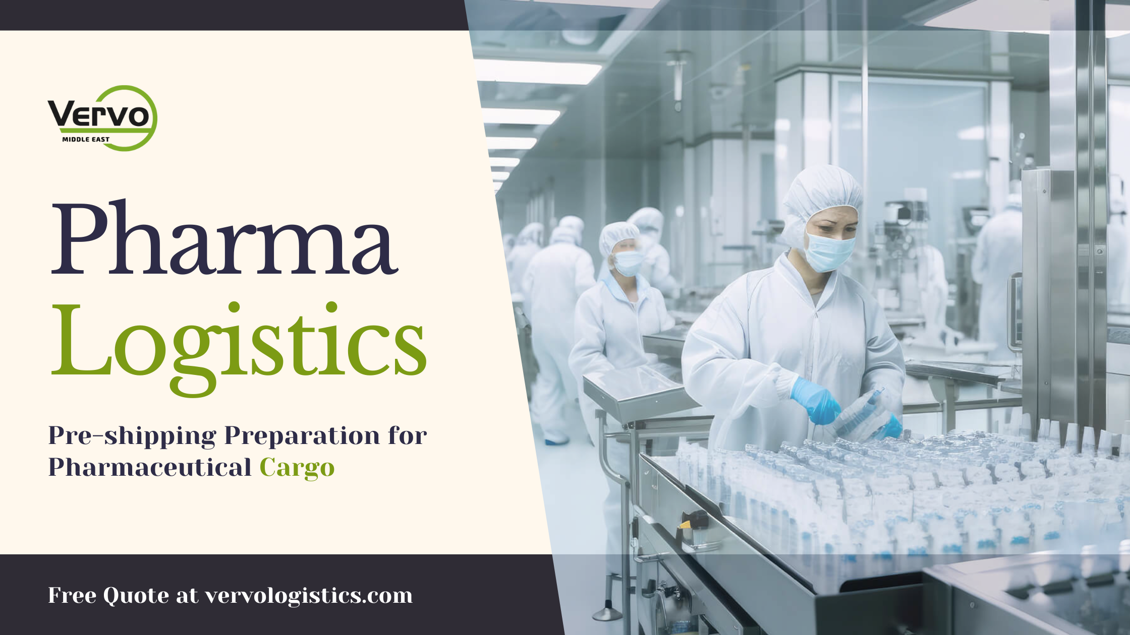 Pharma Logistics by vervo middle east for logistics solutions in the uae
